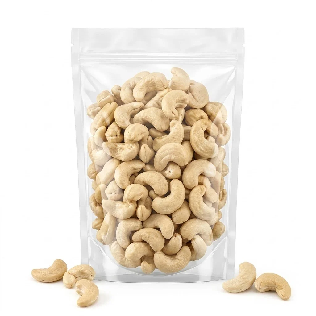 Raw Cashew Nuts (Mundiri Parupu) –High-Quality Kacang Gajus Mentah | Fresh & Crunchy | Product of India