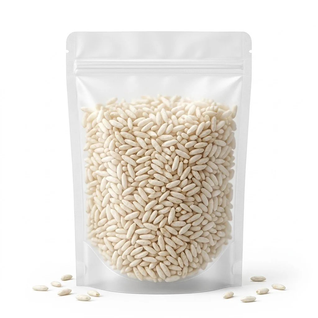 Crispy Puffed Rice (Pori) - 100% Natural & Gluten-Free - Light & Healthy Snack for Home Cooking, Chaat, and Cereals