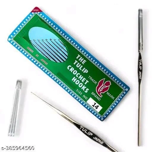 Tulip Japan Steel Crochet Hook Size - Fine Lace Crochet Needle for Embroidery & Knitting