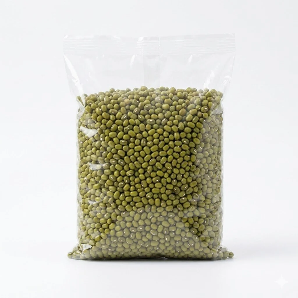 Whole Green Mung Beans (Kacang Hijau) – 100% Natural, Raw & Non-GMO | Plant-Based Protein & High Fiber | Perfect for Sprouting, Soups, Desserts, and Asian Cuisine
