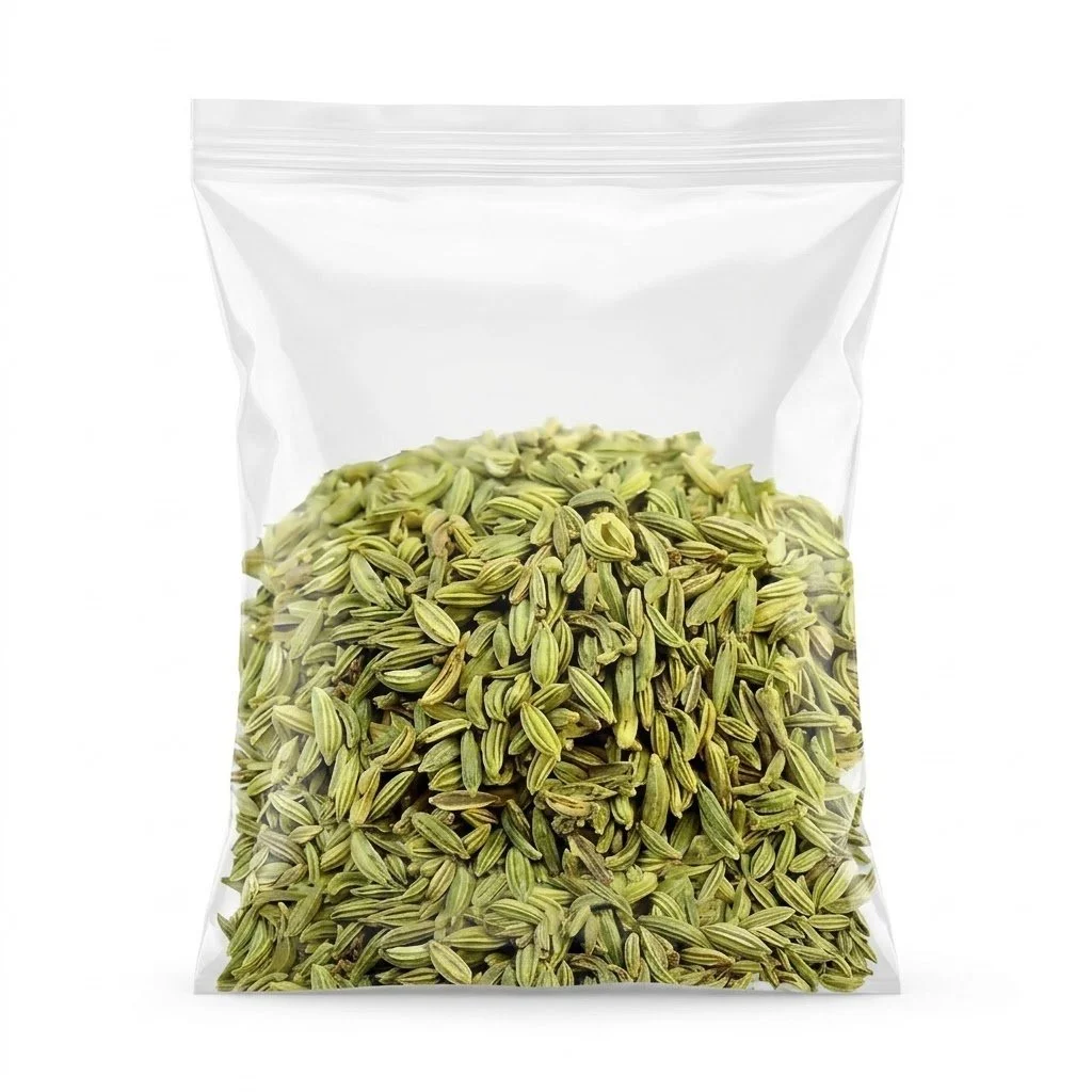Green Fennel Seeds (Saunf / Jintan Manis / Sombu ) - Whole Dried Seeds for Cooking & Refreshment - 100% Natural & Freshly