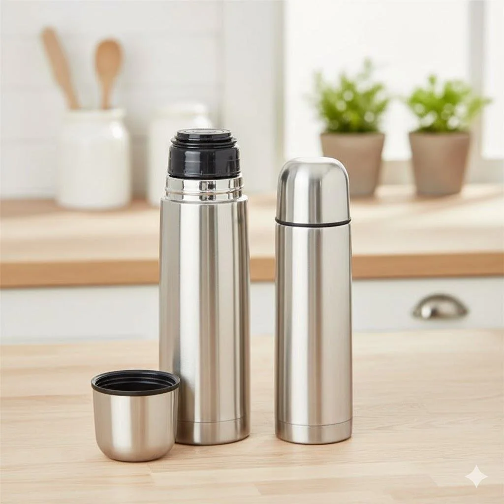 Stainless Steel Vacuum Insulated Thermos – Double-Wall Leak-Proof Travel Bottle for Hot & Cold Drinks-500ml