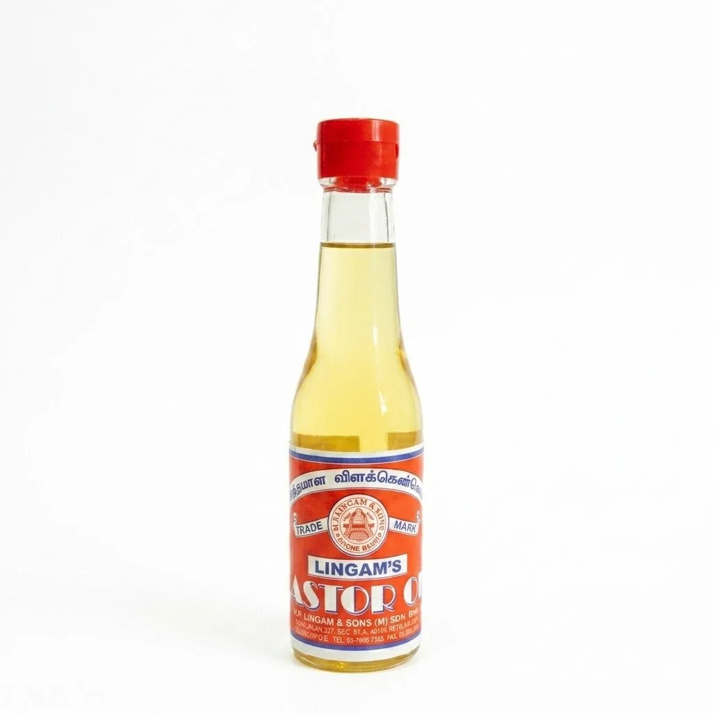 Lingam's Pure Castor Oil (Villakennai / Minyak Jarak) - 155ml | Quality for Traditional Use, Skin, and Hair Care