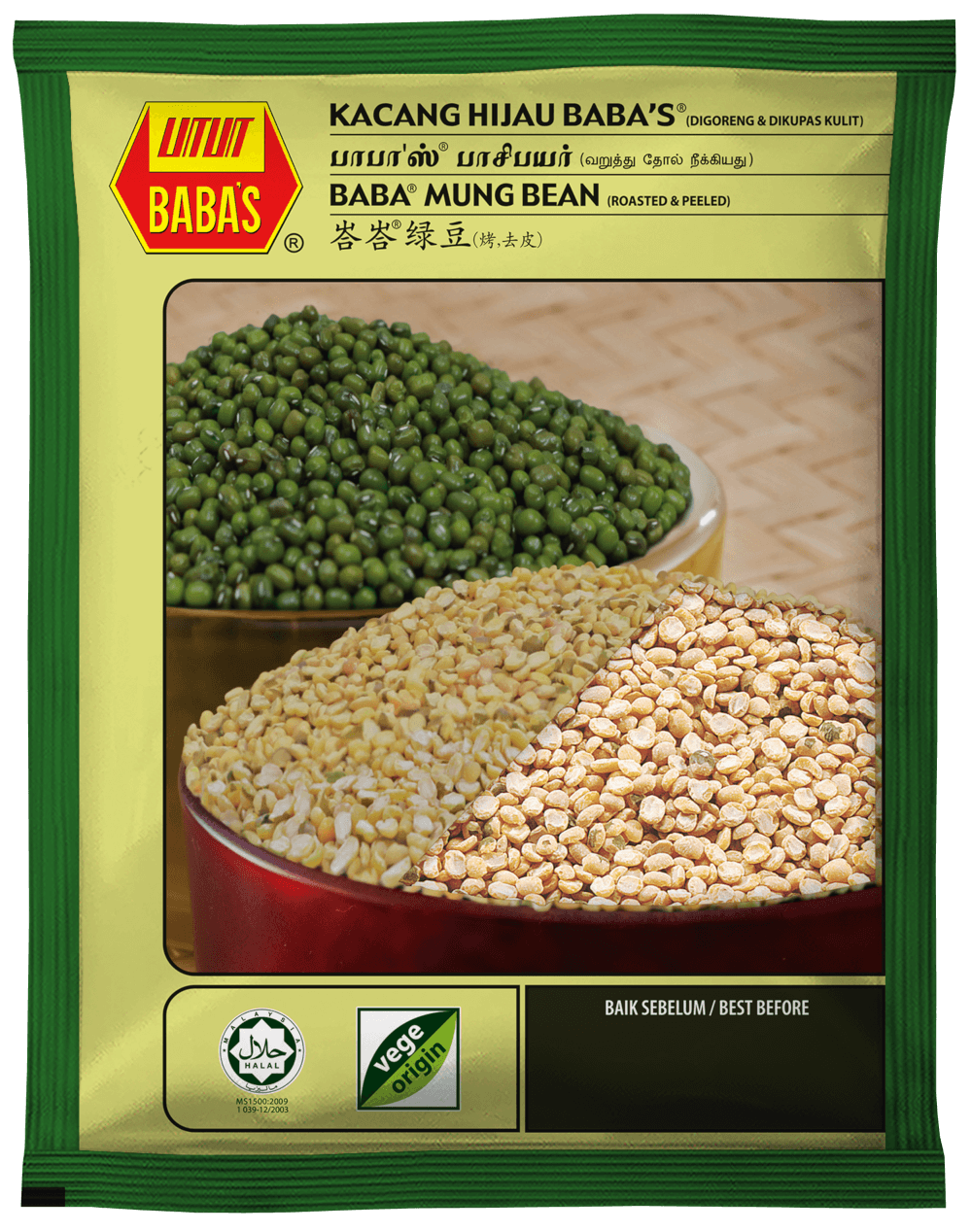 BABA'S TEPUNG KACANG HIJAU KOPEK ROASTED