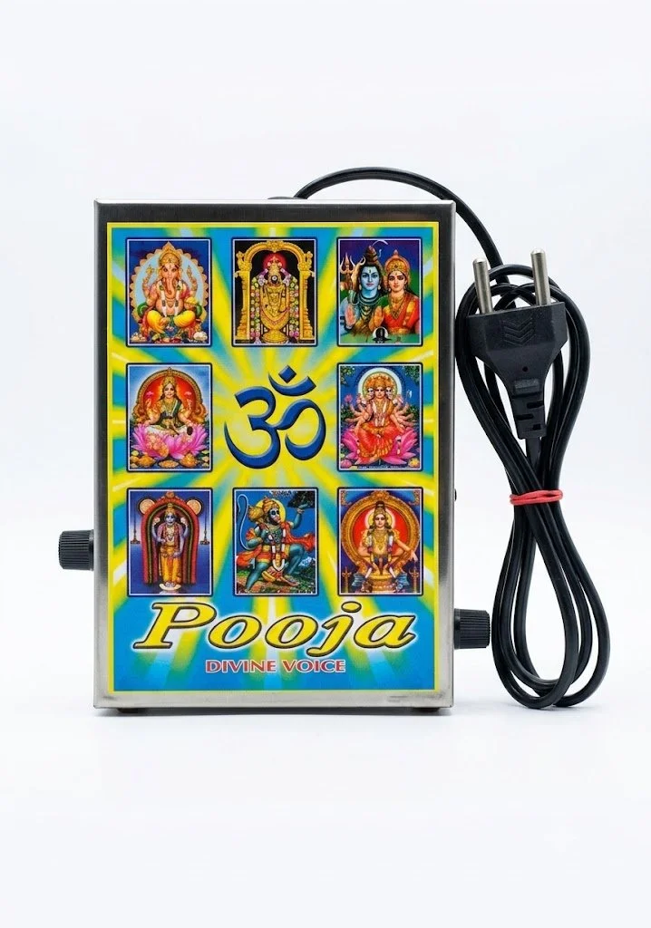 Pooja Divine Voice Electronic Mantra Chanting Player Box – Multi-Deity Devotional Chanting Machine