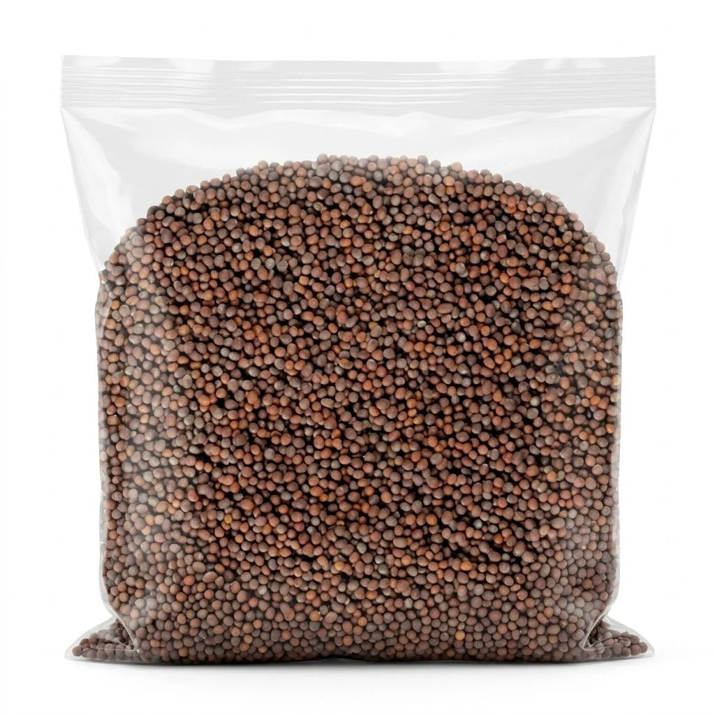 100g | Whole Brown Mustard (Kadugu / Biji Sawi) - 100% Natural, High Purity Spice for Cooking, Pickling, and Seasoning