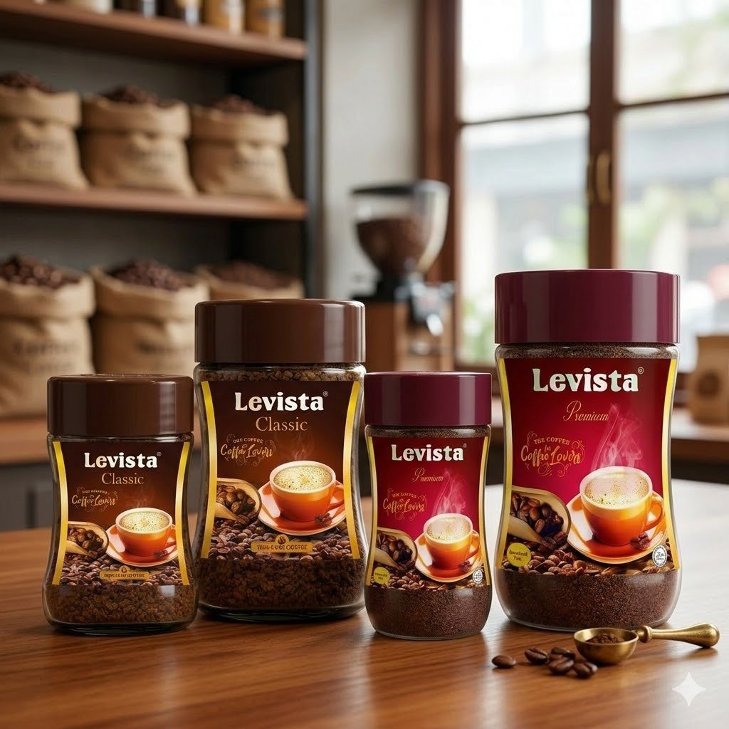 Levista Instant Coffee Combo Pack | Premium & Classic Blends | Robust Aroma & Rich Taste