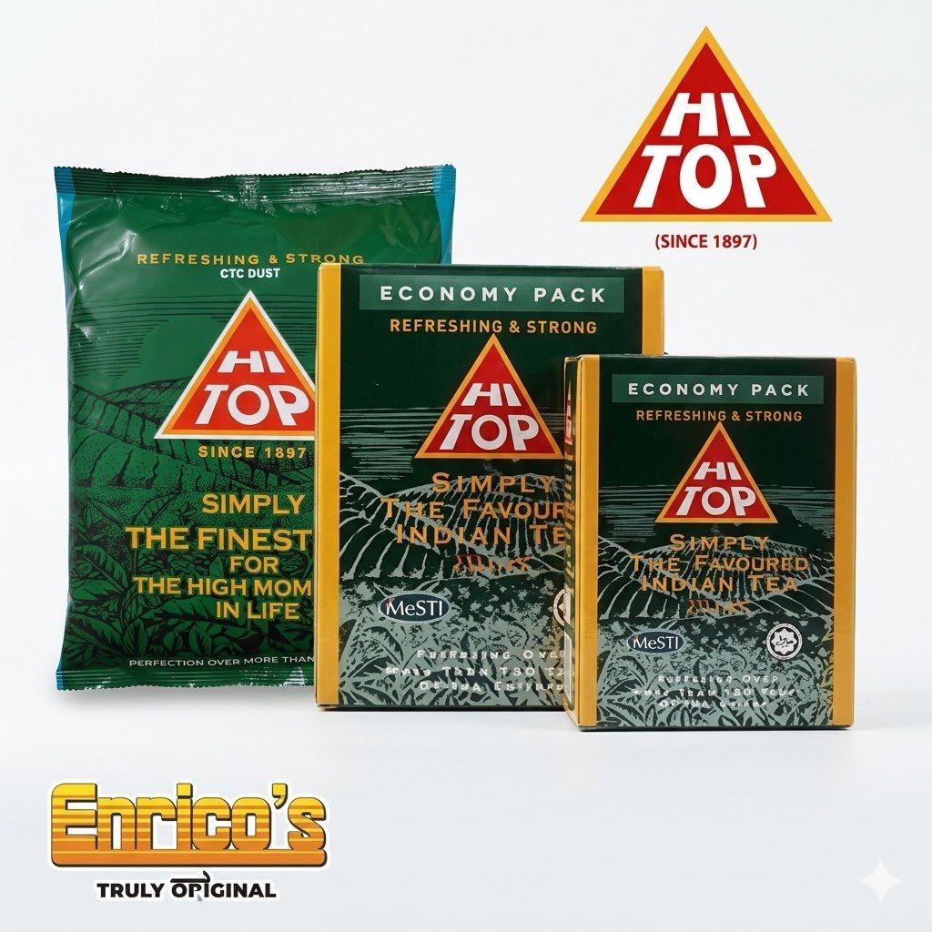 Enrico's Hi-Top Tea Economy Pack – Refreshing & Strong Indian Tea Blend – Traditional Flavored Tea