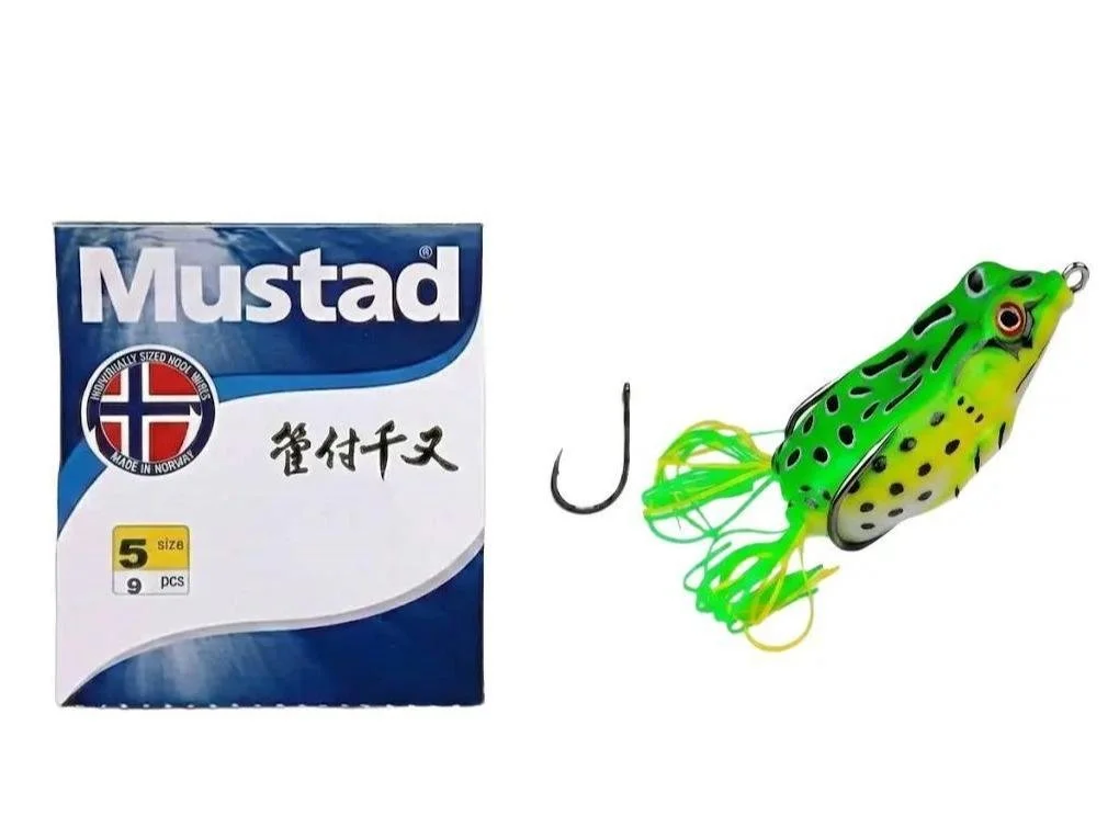 Mustad Chinu Fishing Hooks – High-Carbon Steel Black Nickel Hooks(Mata Kail) for Saltwater & Freshwater