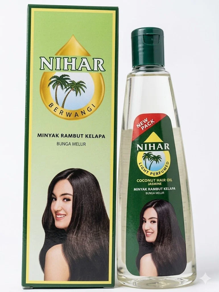 Nihar Berwangi Light Perfumed Coconut Hair Oil with Jasmine (Bunga Melur)