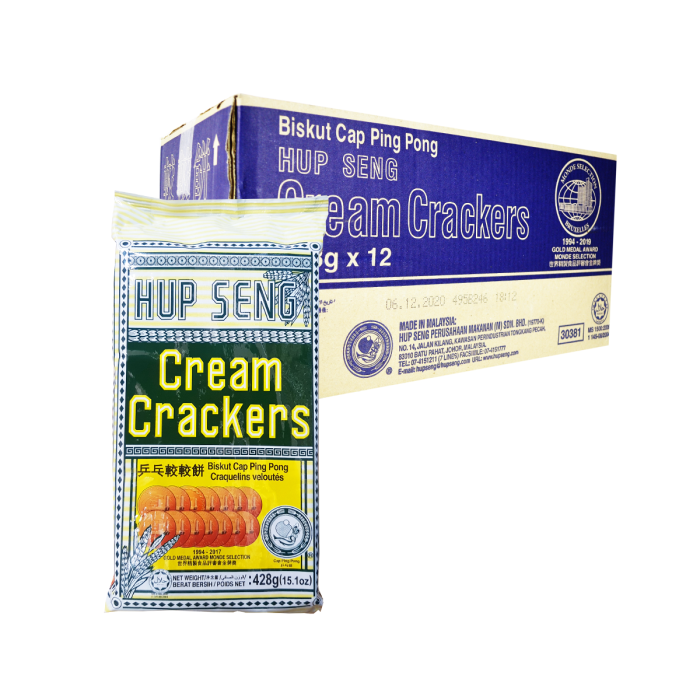 HUP SENG CREAM CRACKERS 428G