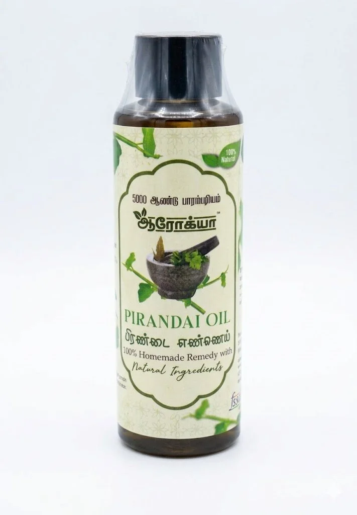 Aarokya 100% Natural Pirandai Oil – Traditional Homemade Herbal Remedy for Wellness