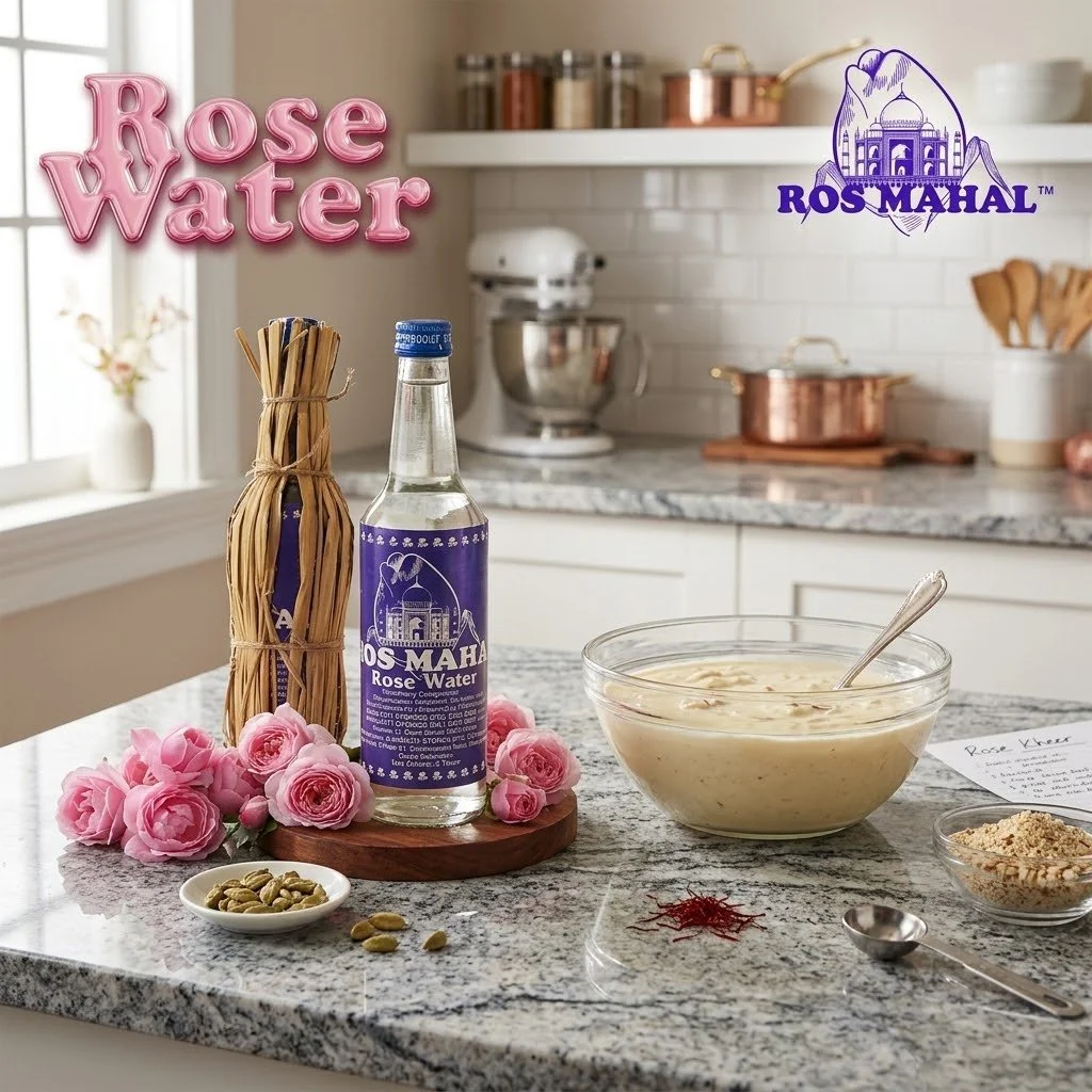Ros Mahal Pure Rose Water(Air Mawar) - Premium Culinary and Skin Care Rose Essence -Cooking, Prayer, and Rituals