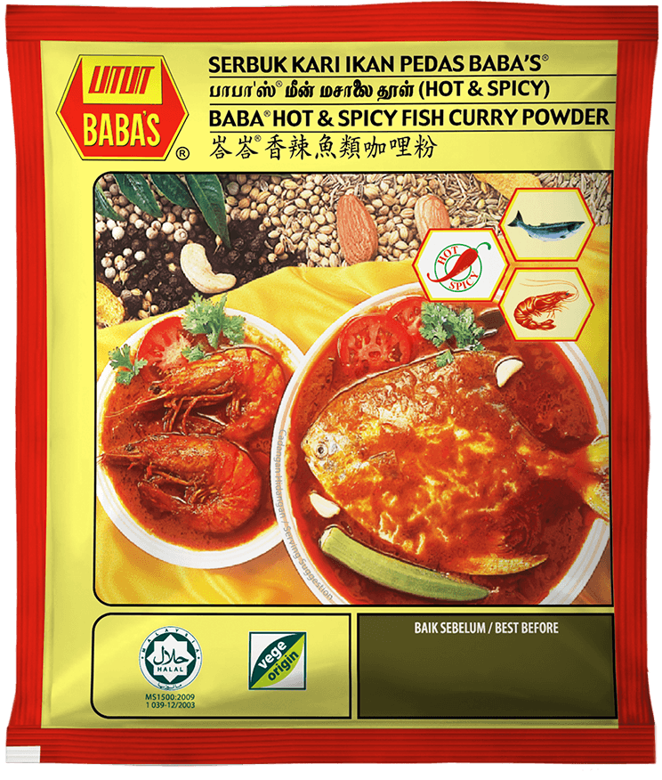 BABA'S HOT AND SPICY FISH CURRY POWDER