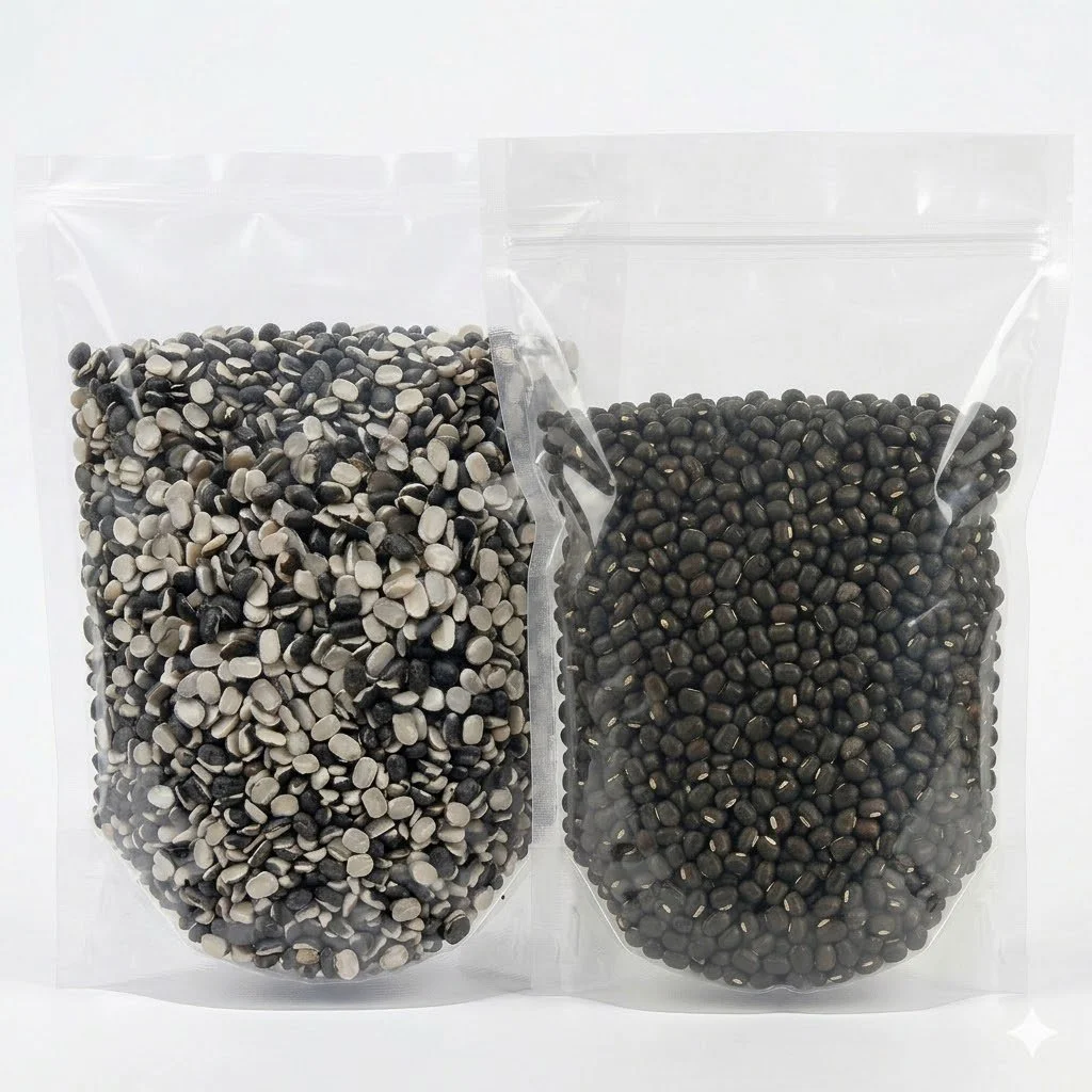 Whole Black Gram & Split Urad Dal Chilka( Urad,Ulunthu) – High Protein Pulse Set for Healthy Cooking