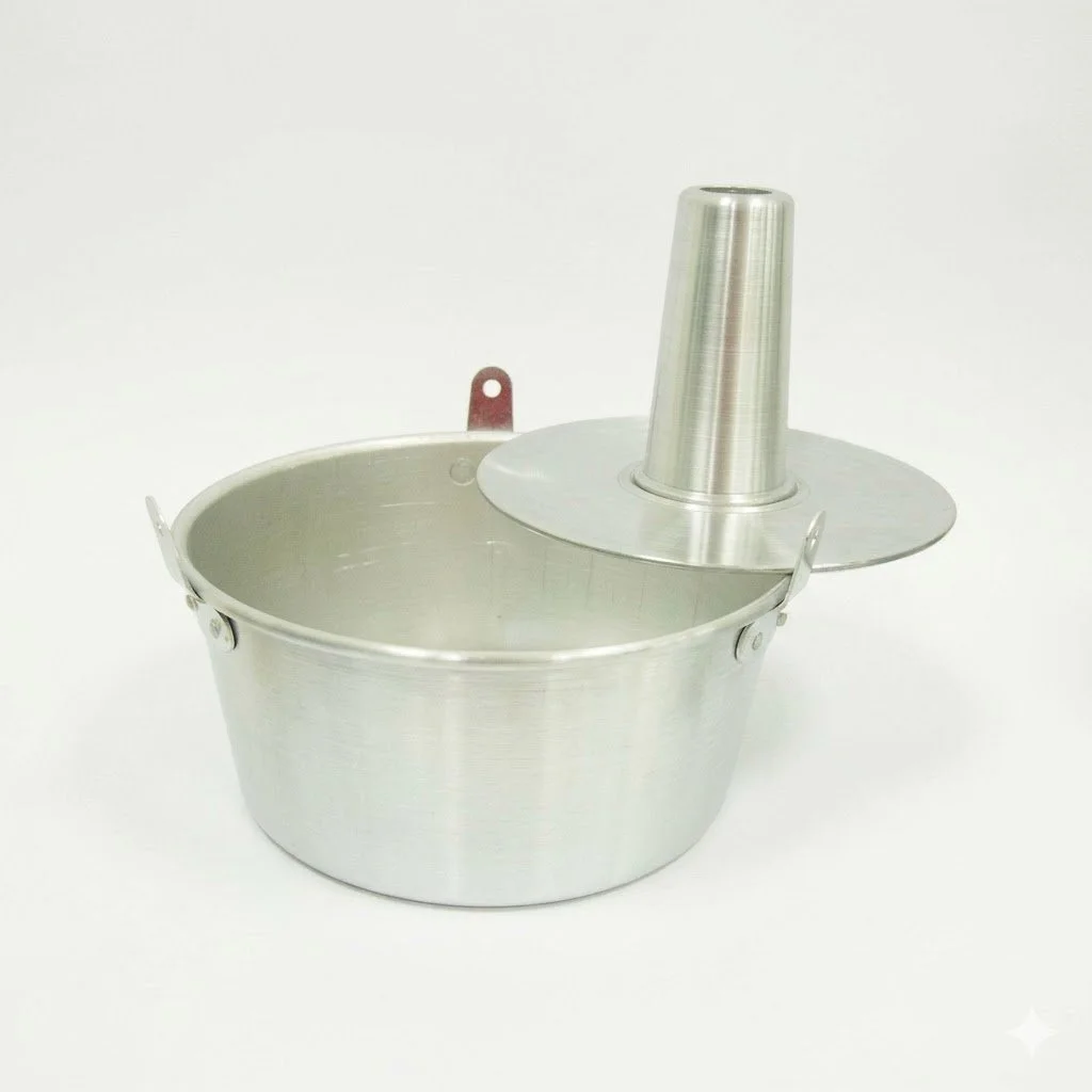 Aluminum Chiffon Cake Tin - Round Baking Pan with Removable Base and Center Tube