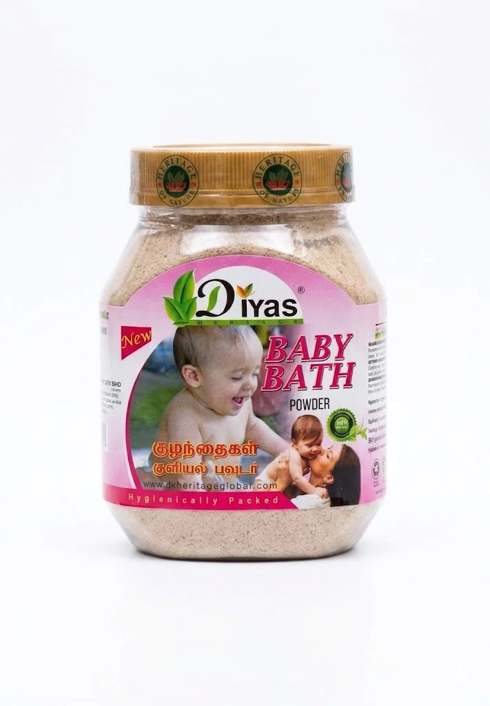 Diyas Herbals Baby Bath Powder – Natural Herbal Cleansing Powder for Infants