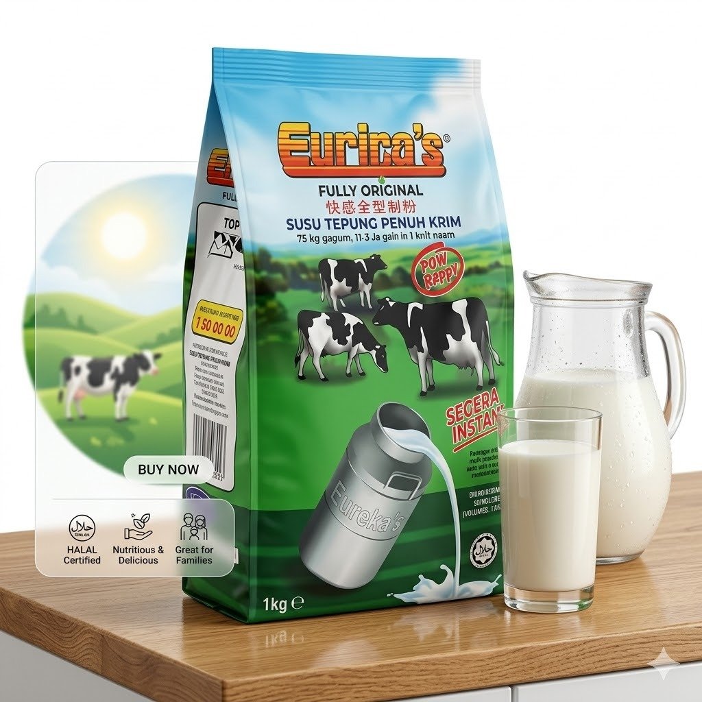 Enrico's Sweet Original Full Cream Milk Powder | New Zealand Dairy, Rich & Creamy Taste, High Calcium & Vitamins A/D3