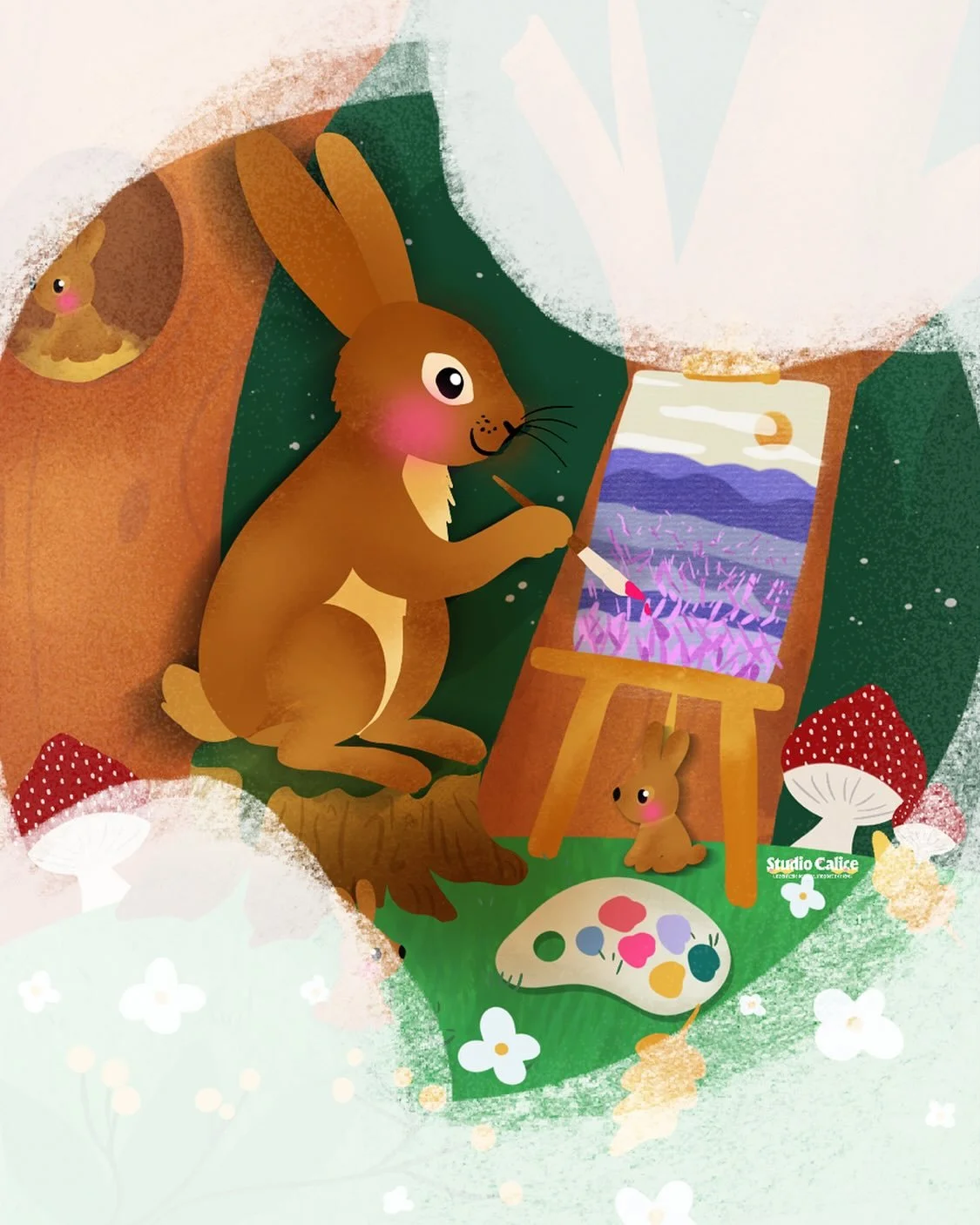 🎨🖌️ BRUSH &ndash; Peachtober Day 14 🐰💕

#peachtober #brush #illustrationforkids #digitalart #lapinartiste #storybookart #forestmagic #studiocalice