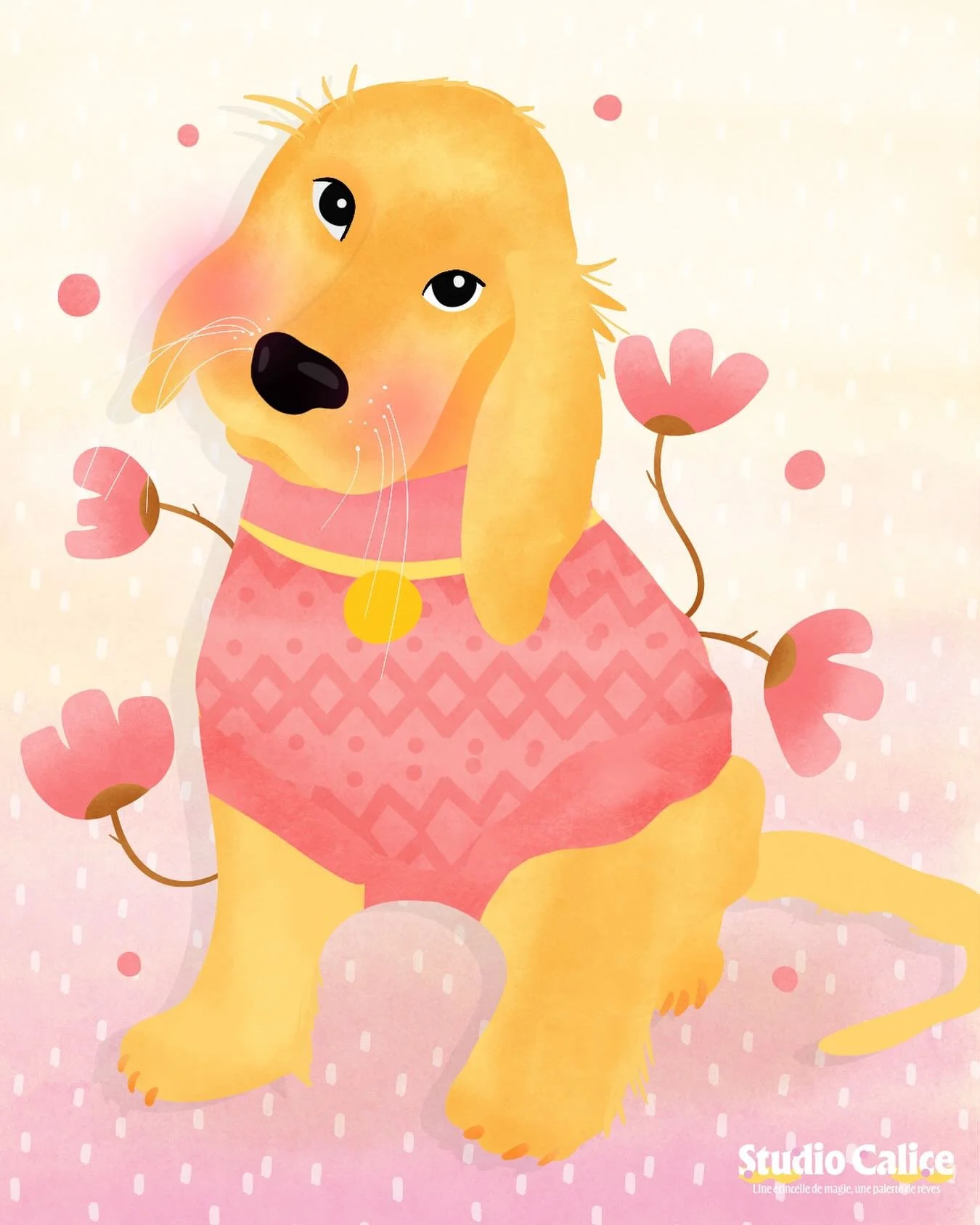 🐾 Il s&rsquo;appelle peut-&ecirc;tre Biscotte, Frimousse ou Tulipe&hellip; une chose est s&ucirc;re :
ce cocker c&acirc;lin est pr&ecirc;t &agrave; distribuer des sourires &agrave; l'infini🌸🐶
Tu lui donnes quel pr&eacute;nom ?

#illustrationartist