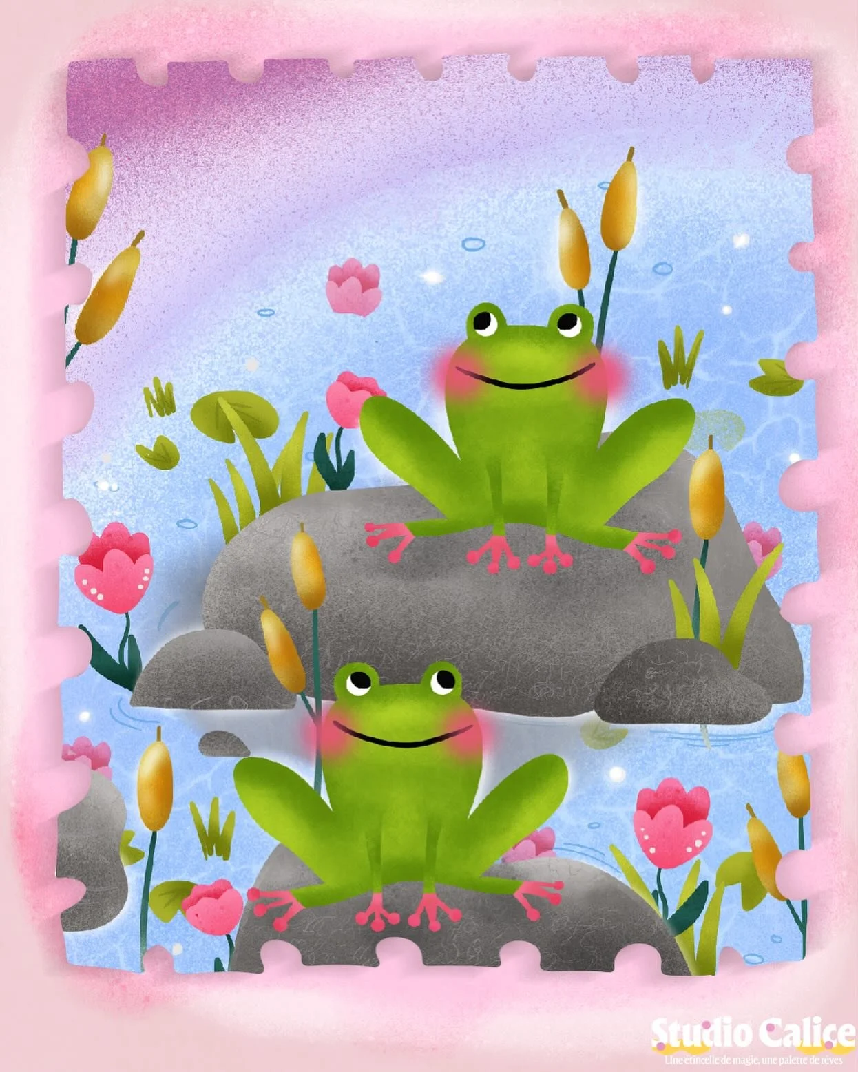 DAY 16 TOAD - L’eau, les fleurs, et le calme autour d’elles. 💗🐸
#toad #peachtober #illustrationdujour #illustrationfrancaise
#cuteart #digitalpainting #artdoux #universpoetique
#illustrationkawaii #studioillustration #artistsoninstagra