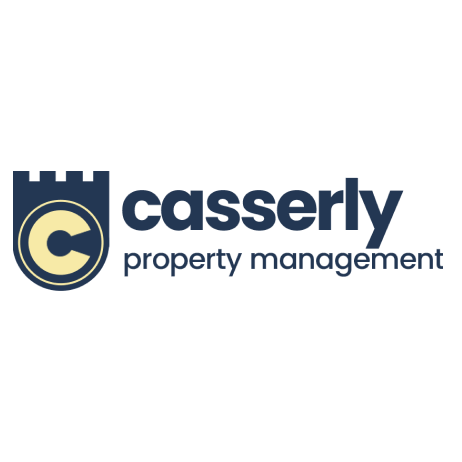 Casserly Property Management logo with a stylized castle tower and the company name.