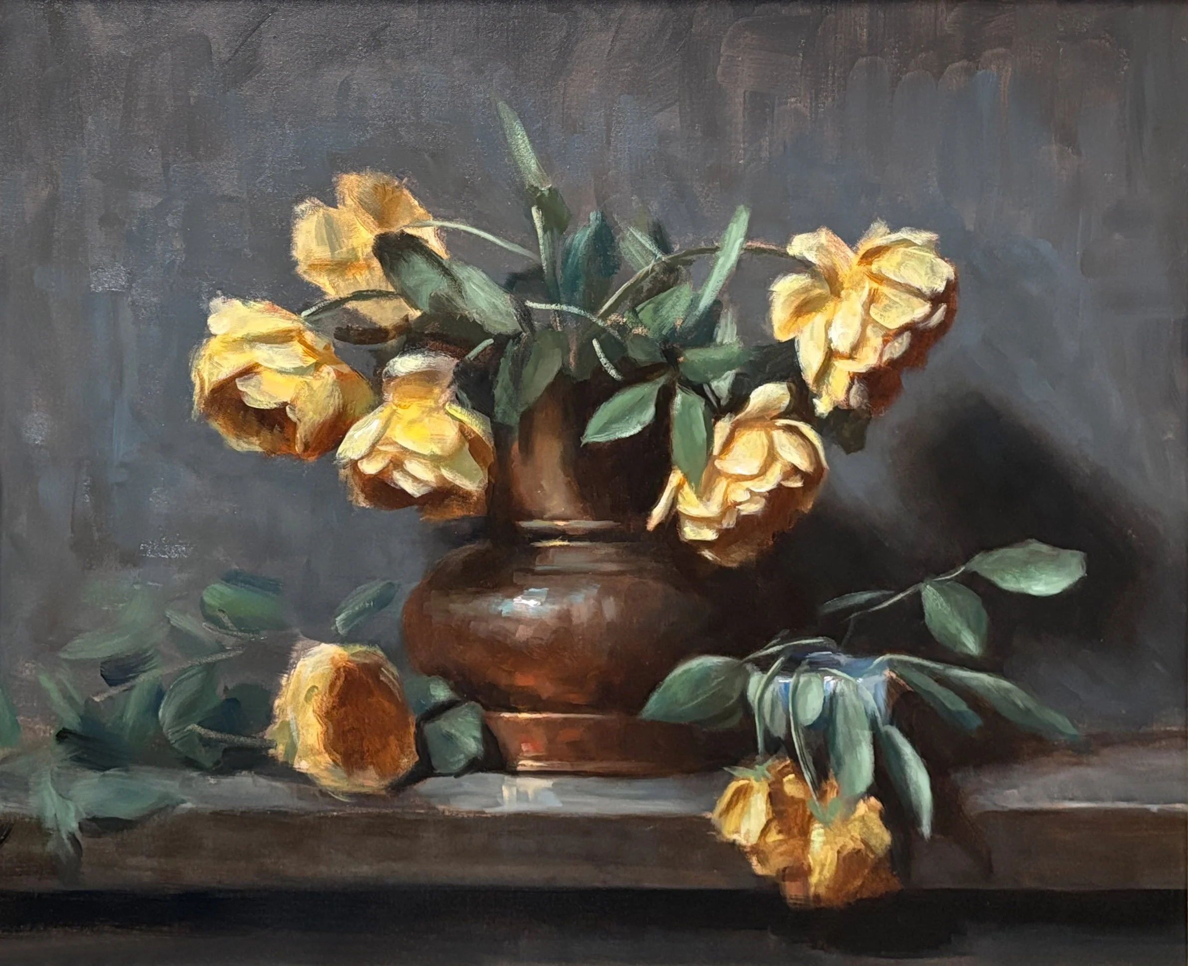 Last Bloom - Oil on Linen on wood - 2026 - Available