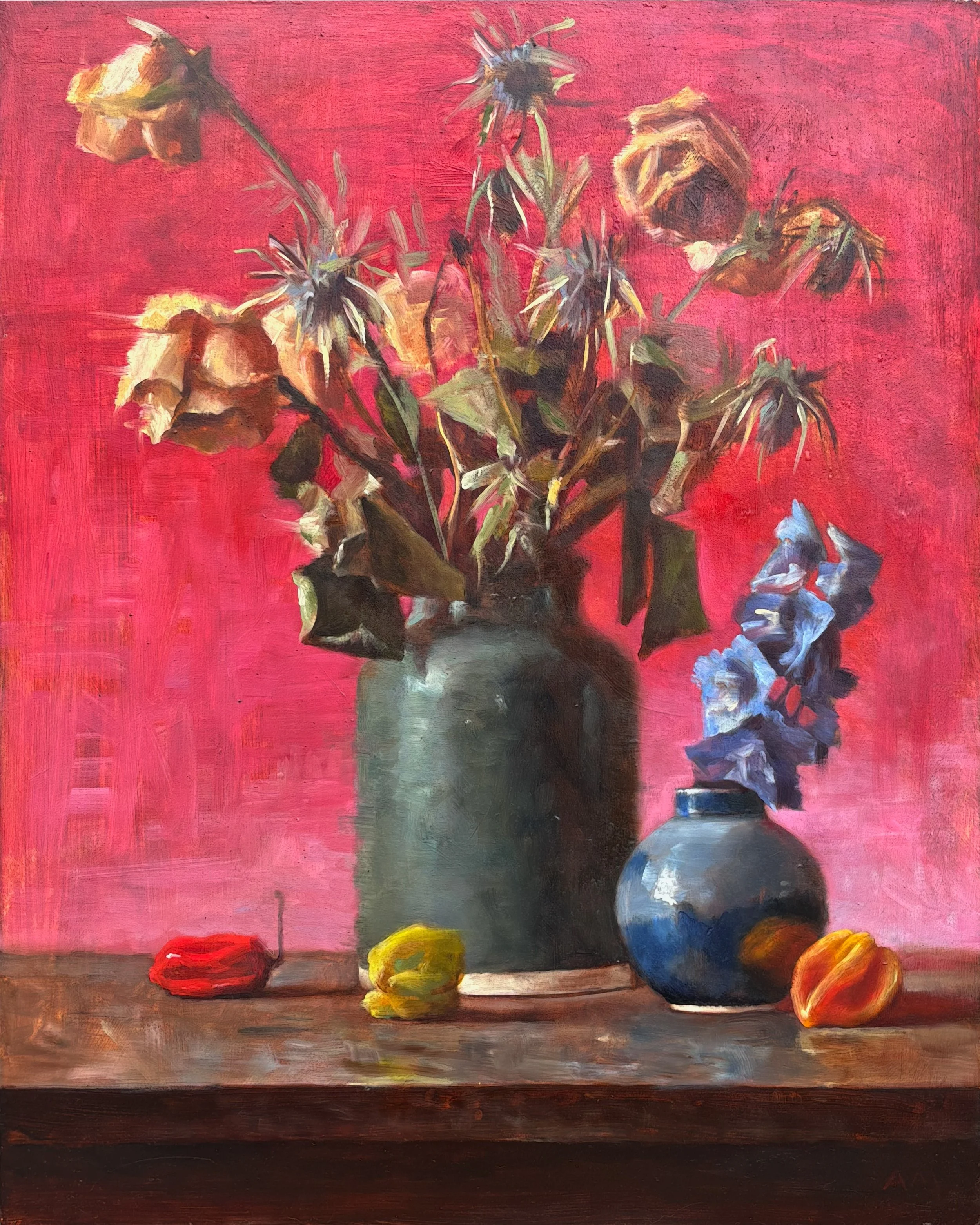 Scrunch and Spice - 20 x 16 Inches - Oil on wood panel - 2026 - Available