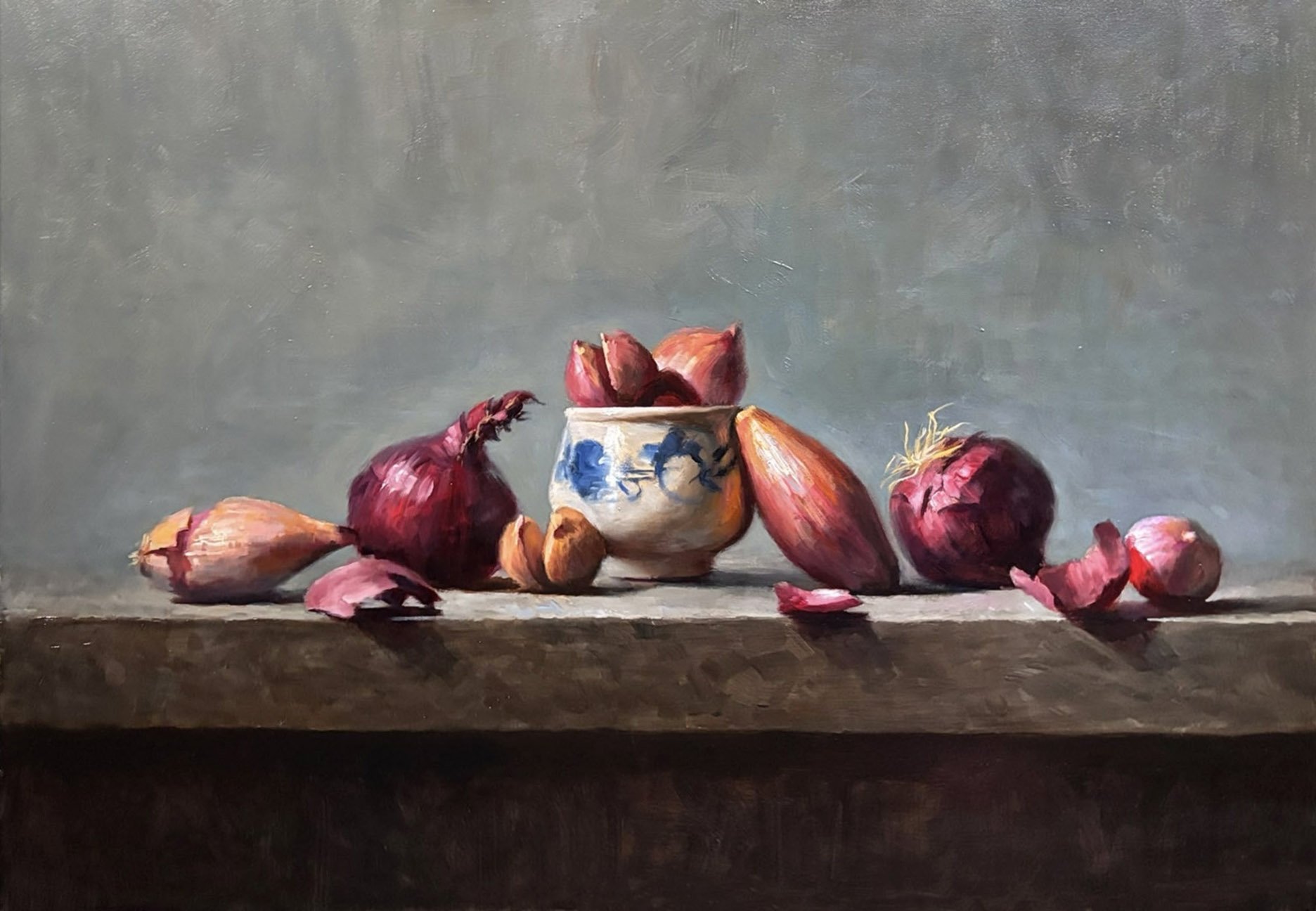 Onions  - 26 x18 inches - Oil on linen - 2026 - SOLD