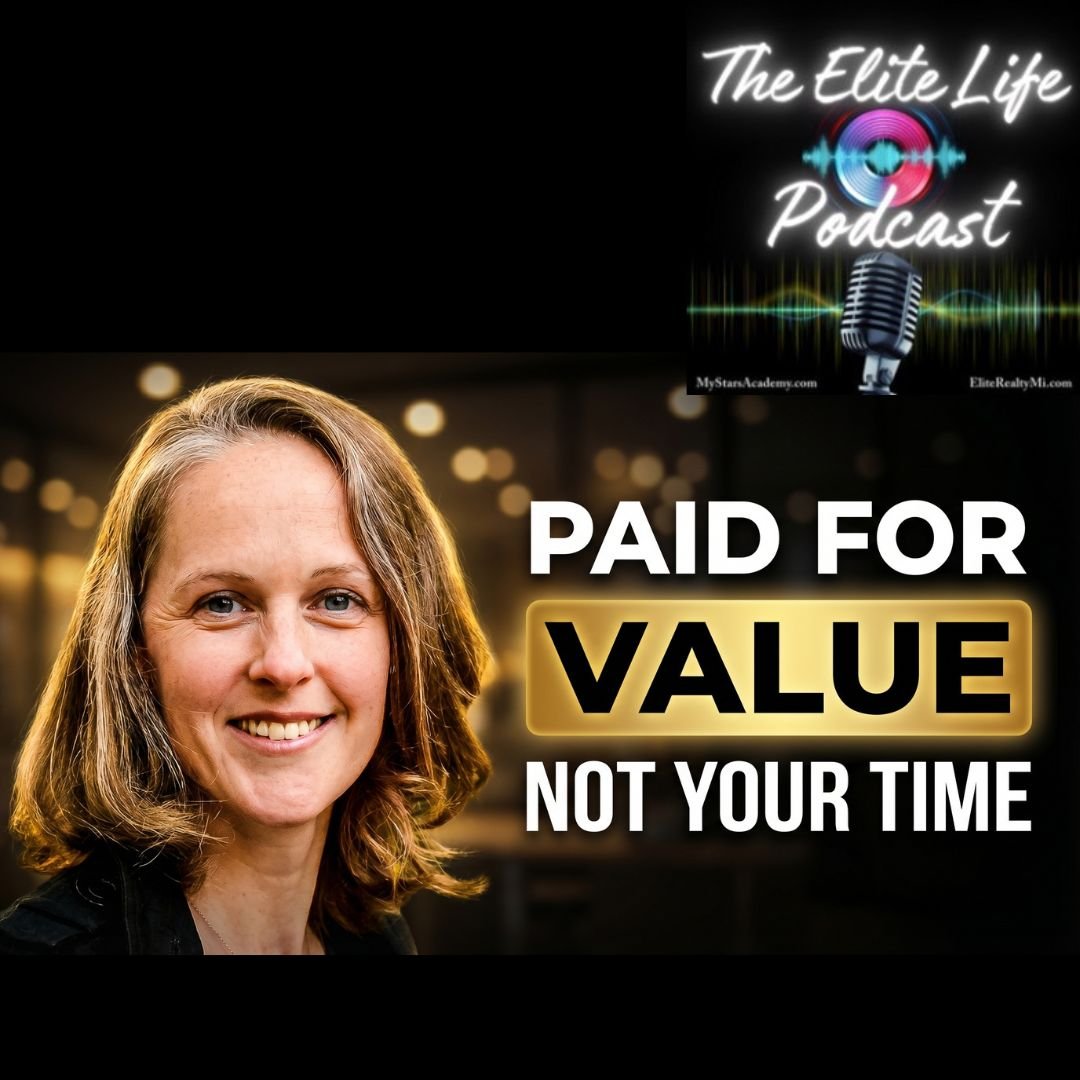Liz Heflin on "Stop Letting Clients Dictate Your Worth" on the Elite Life Podcast with hosts Tricia Dork Kylee Boyle