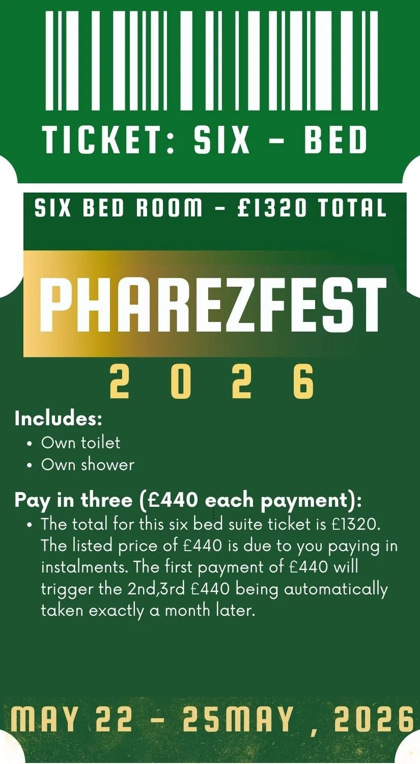 Six  Bed Suite: Six BedRoom Ticket