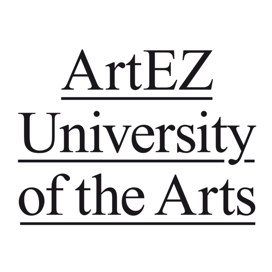 Logo van ArtEZ University of the Arts met zwarte tekst op een witte achtergrond.