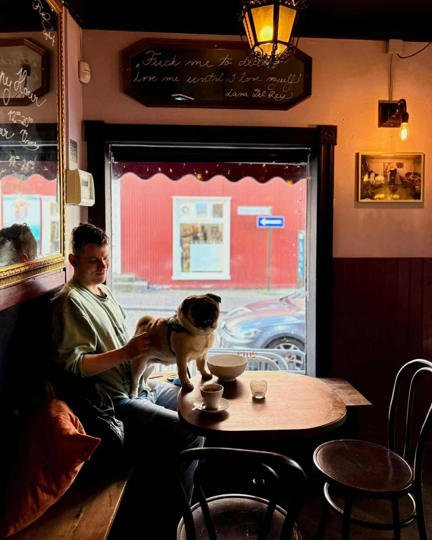 At 22, the nights are fine,
Pints of beer and pours of wine.
Bring your friends, both old and new,
Even dogs are welcome too.