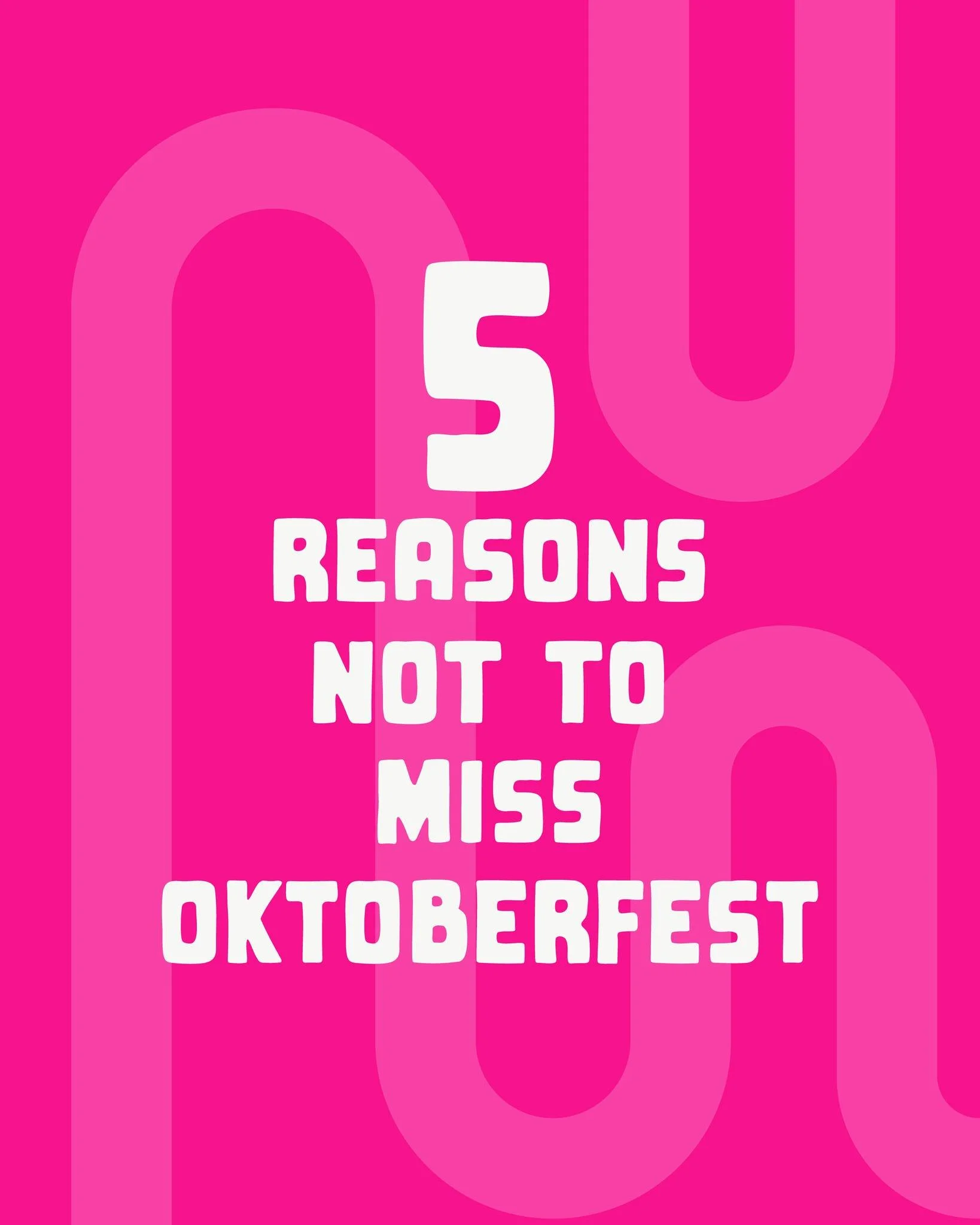 Theres plenty of reasons to join us next weekend as we bring the spirit of Oktoberfest to Derby! But, heres five...