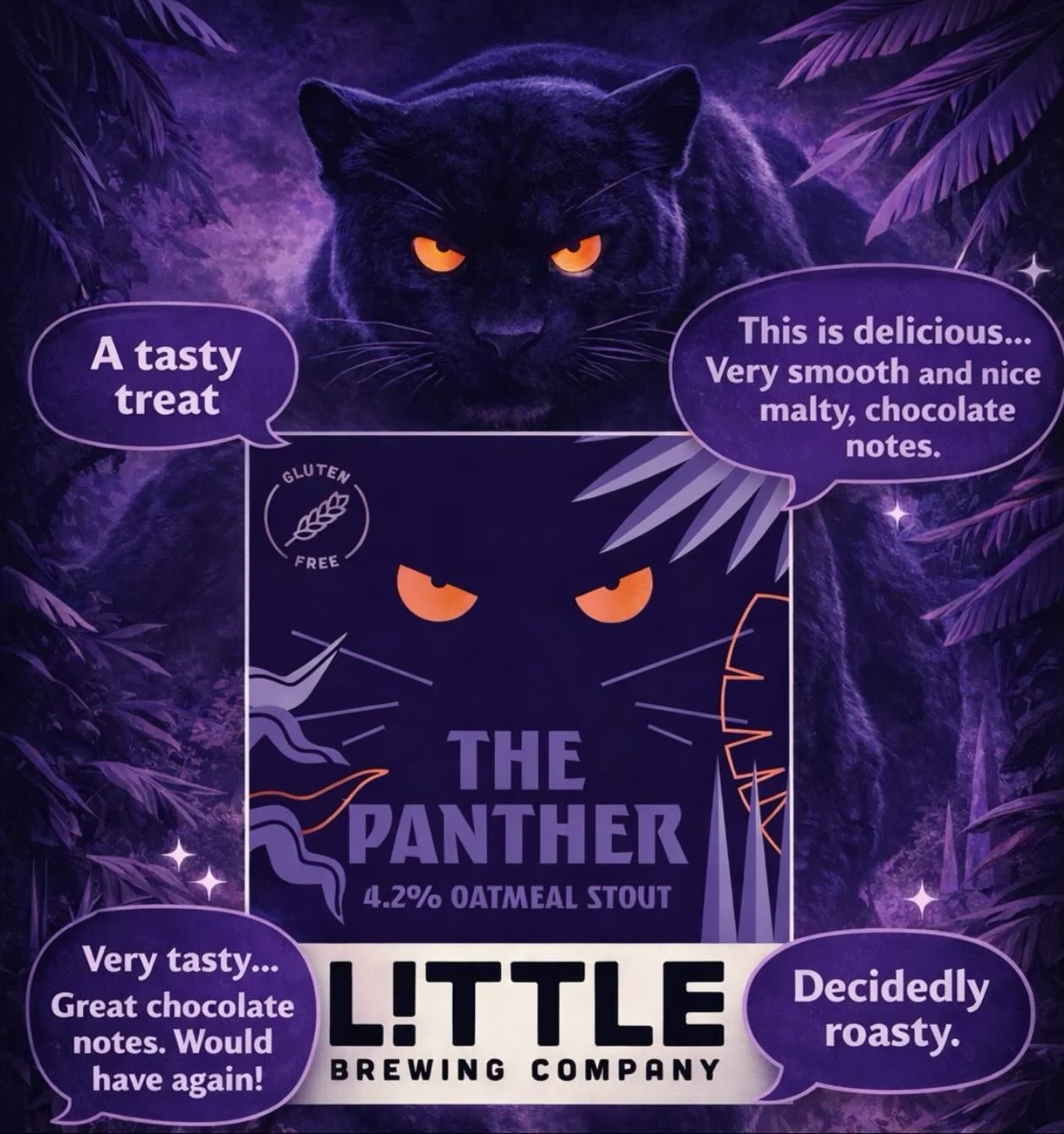 The Panther&hellip; one of our original cask beers, an Indie Beer Gold winning beer and still as popular as ever with pubs and drinkers.

1,474 Untappd ratings with an average score of 3.73 makes for great reading. Some recent reviews have made us sm