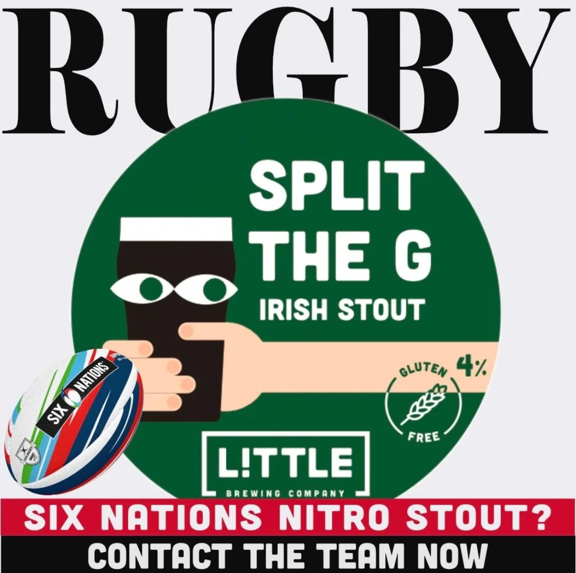 Six Nations rugby and Irish nitro stout go together like fish and chips&hellip; With murmurings of another potential shortage of the nations favourite stout we thought we&rsquo;d mention we have no such shortages of our Split The G here.

The Six Nat