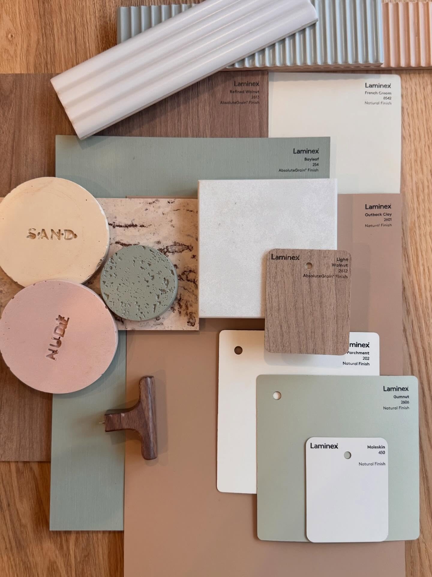 What&rsquo;s on my desk?

A materials dump from a consult earlier this week.

After we meet I turn into a bit of a magpie - gathering, sourcing and collecting materials that might shape the story of your home.

Then we start reducing.
Refining the op