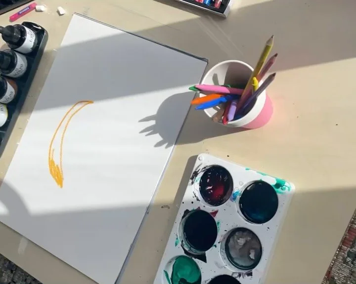 Join me during mid term for a children&rsquo;s art workshop on 30 October in @nenagharts 🎃 Drop in anytime between 2 &amp; 4pm!

The workshop will focus on watercolour and oil resist painting, a quick and easy technique that is vibrant and fun. Part