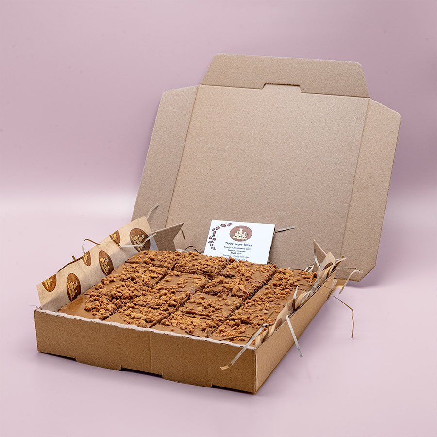 Vegan Bitesize Biscoff Flapjacks by Three Bears Bakes