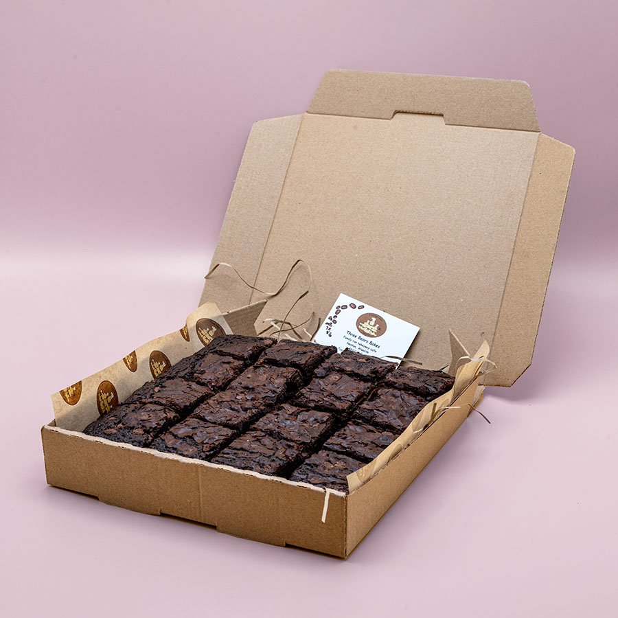 Bitesize Gluten & Dairy Free Chocolate Brownies by Three Bears Bakes