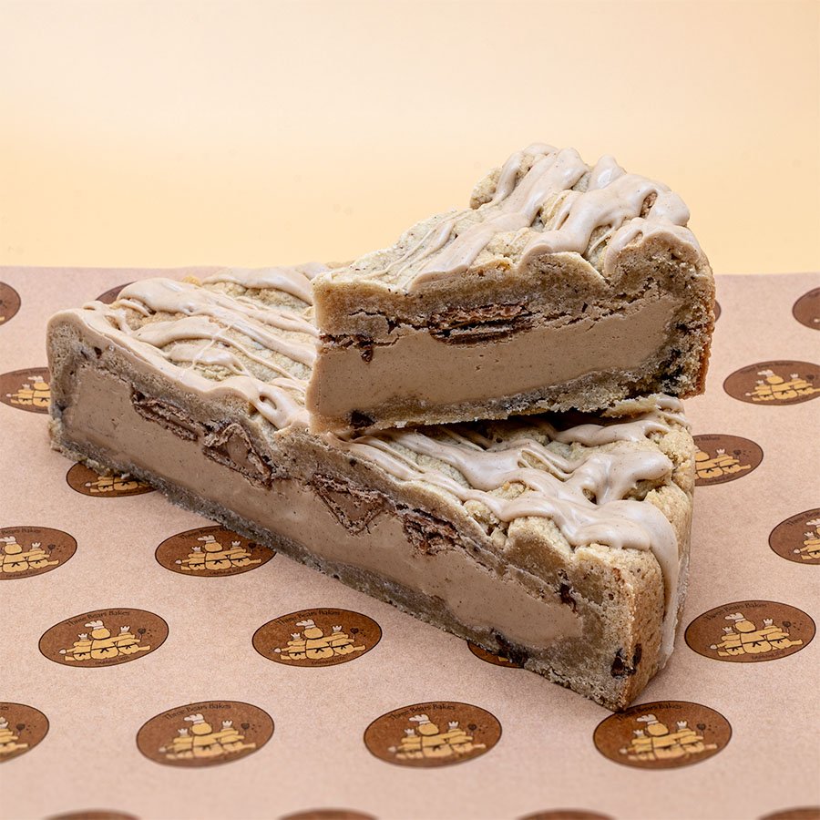 Kinder Bueno Cookie Pie by Three Bears Bakes