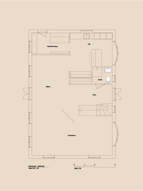 Plan före ombyggnad