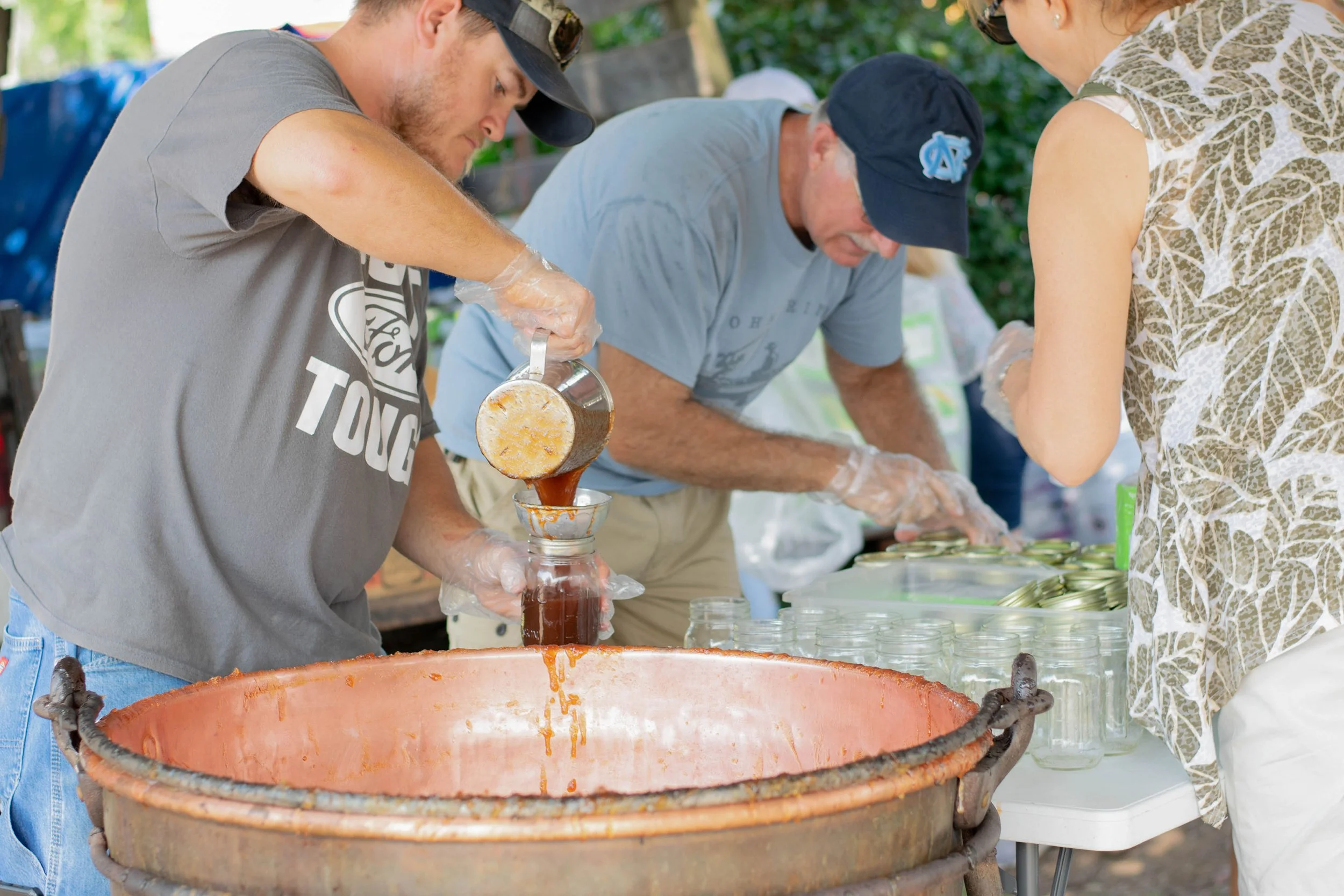 The Brushy Mountain Apple Festival in Wilkesboro, N.C. brings in hundreds of thousands of people every year. This image showcases the apple butter making process that is a crowd favorite.