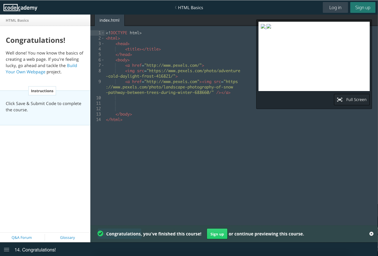 Code Academy's Introduction to Coding Course