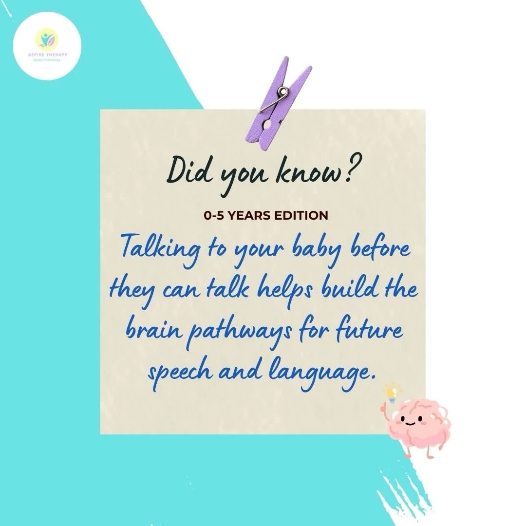🧠✨ Did you know?

Before they talk&hellip; they&rsquo;re listening. 👶🧠
Every chat, cuddle and silly song builds the pathways for speech + language.
Start early. Make it fun. Watch them bloom. ✨🌼

Save this for later + share with another parent!

