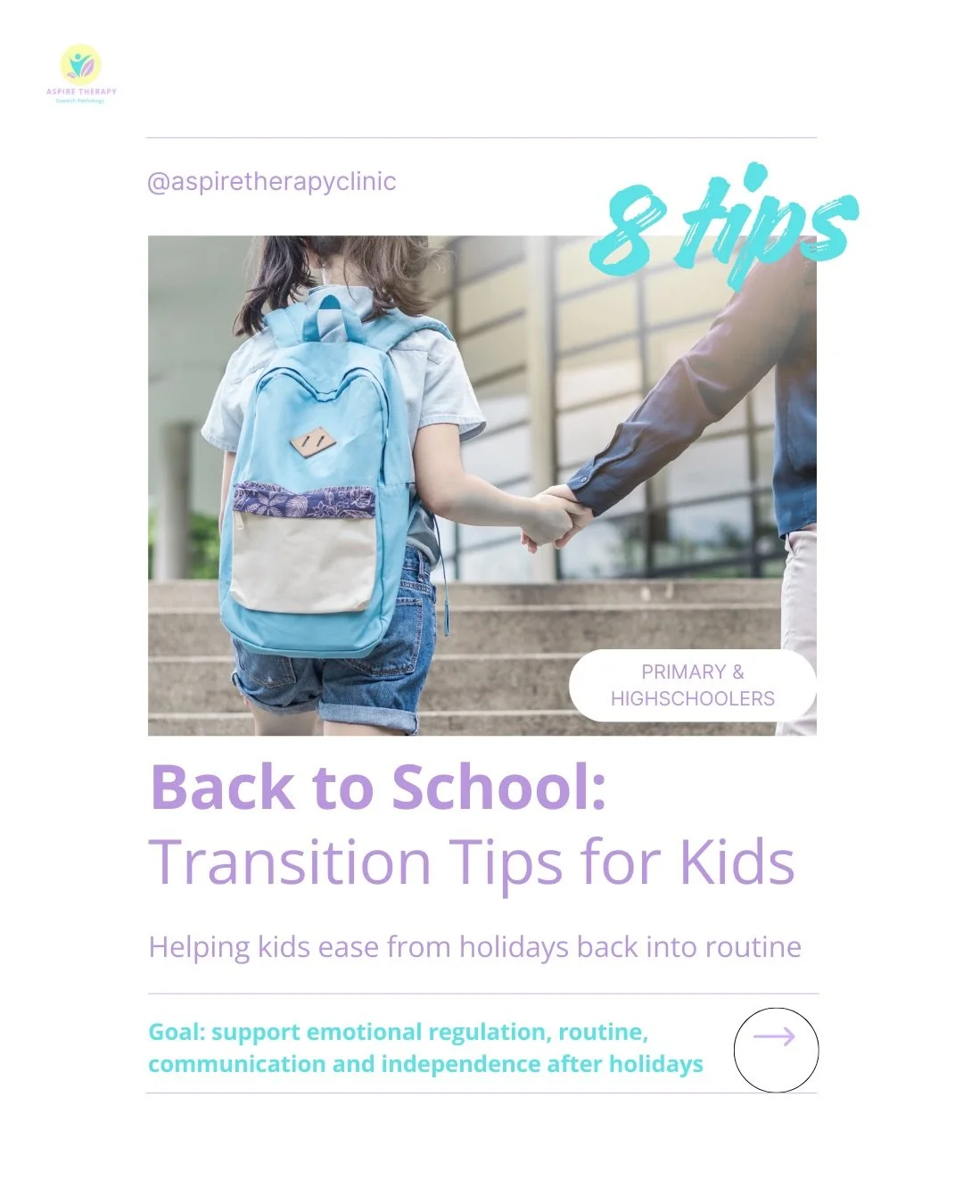 🎒 Back to school transitions can be tough - for kids and parents 💛

After weeks of relaxed routines, late nights, and no homework, it&rsquo;s completely normal for children to feel unsettled, emotional, or anxious about returning to school.
Whether