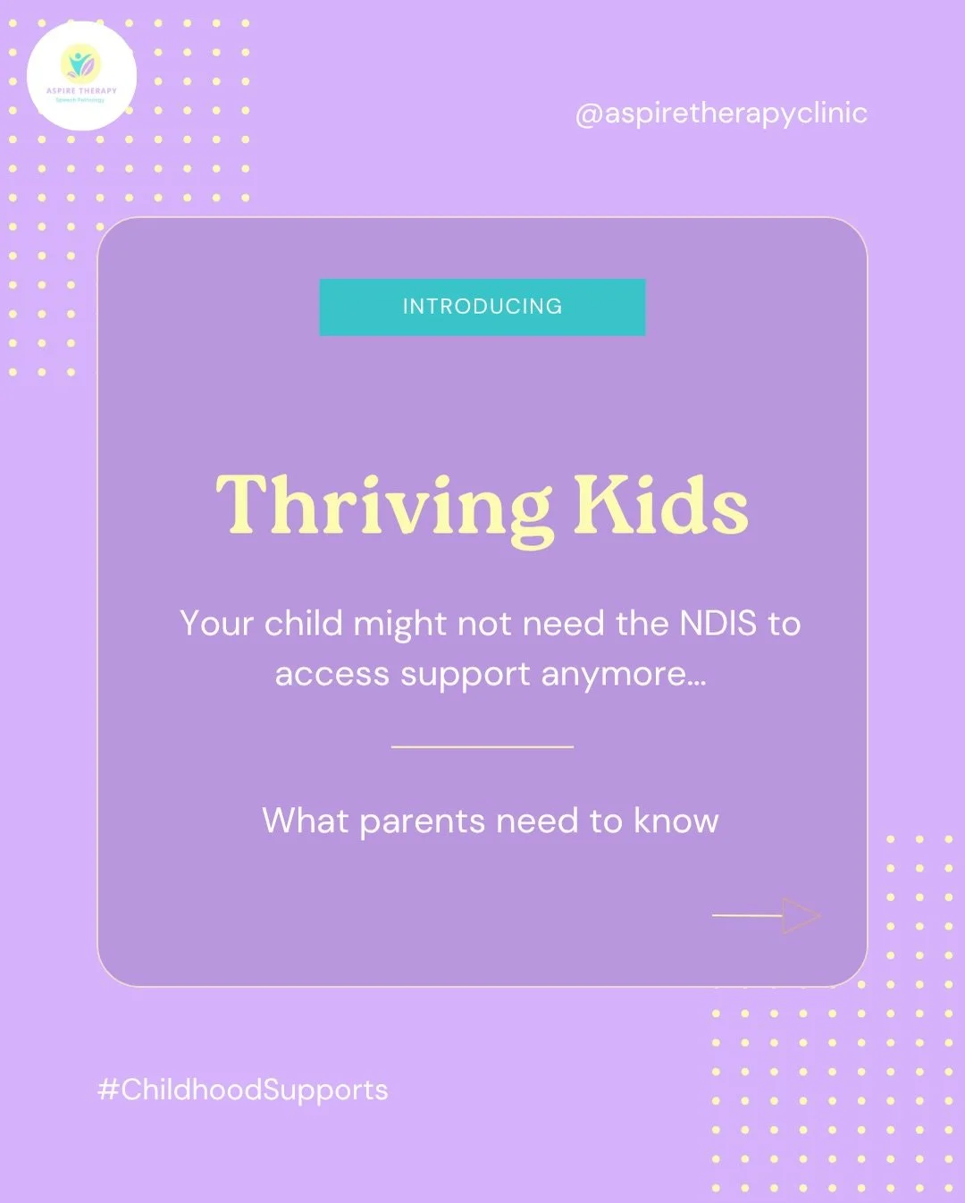 Big changes are coming to how children access support in Australia&hellip; 👀

You might have heard about &ldquo;Thriving Kids&rdquo; - but what does it actually mean for your child?

Here&rsquo;s the simple version 👇

✨ It&rsquo;s designed to help 