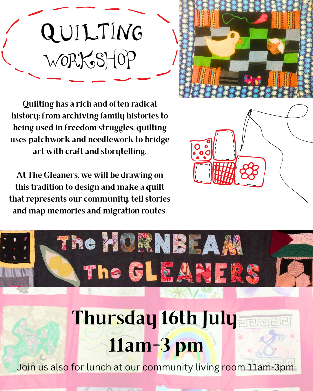 Quilting workshop continued