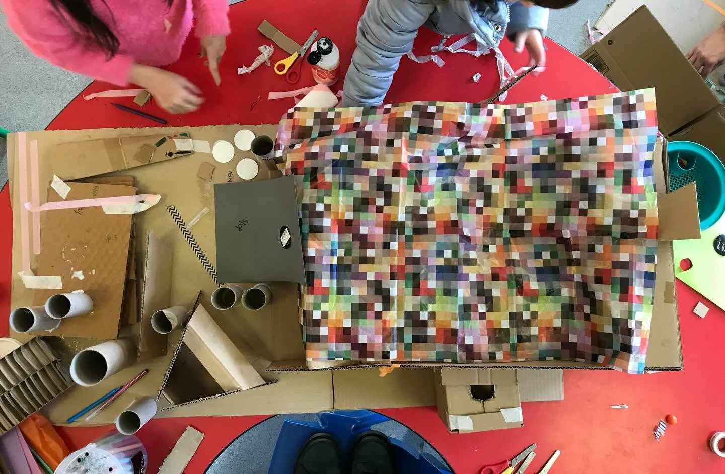 Co-creating children&rsquo;s workshops on live projects. An outdoor indoor place centre for disabled and neurodivergent children, their friends and families. So much creativity that then informed our design at Chambers McMillan architects #inclusived