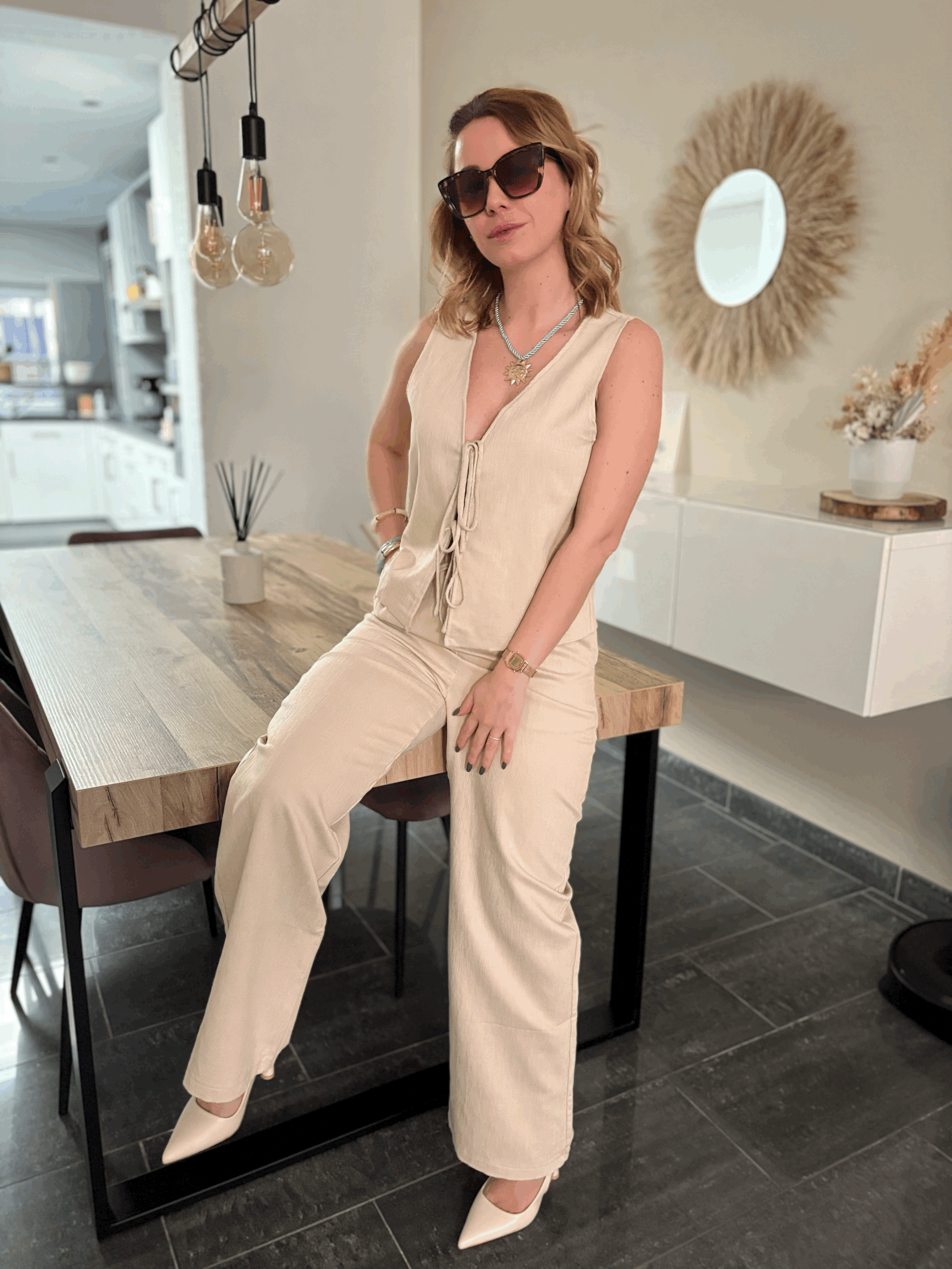 Pantalon beige